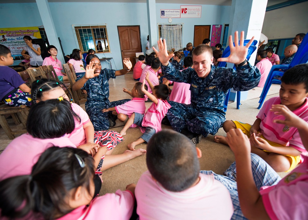 USS Mustin visit