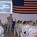 Maj. Gen. Francisco discusses the new C2CRE mission with the soldiers of the 46th MP Command