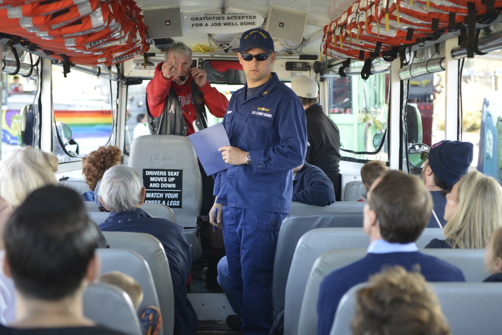 Coast Guard inspects duck boats for Red Sox parade