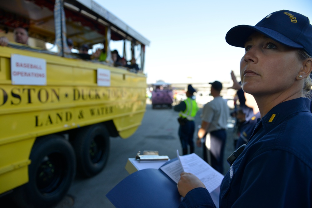 Coast Guard inspects duck boats for Red Sox parade