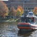 Coast Guard Station Boston patrols during Red Sox parade