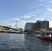 Coast Guard Station Boston patrols during Red Sox parade