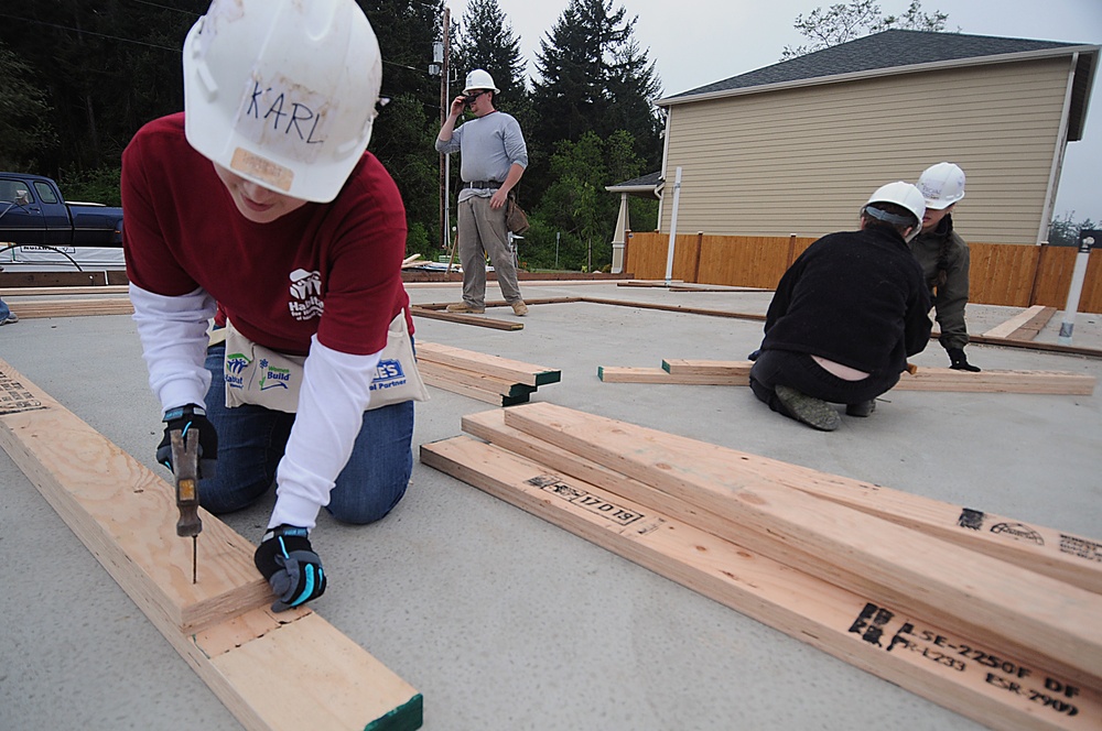 Habitat for Humanity Women's Build Week project