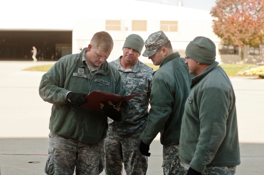 5th Civil Support Team joint inspection with 182nd Airlift Wing