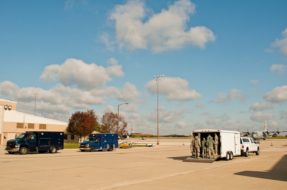 5th Civil Support Team joint inspection with 182nd Airlift Wing