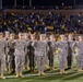 Guardsmen swear in at football game