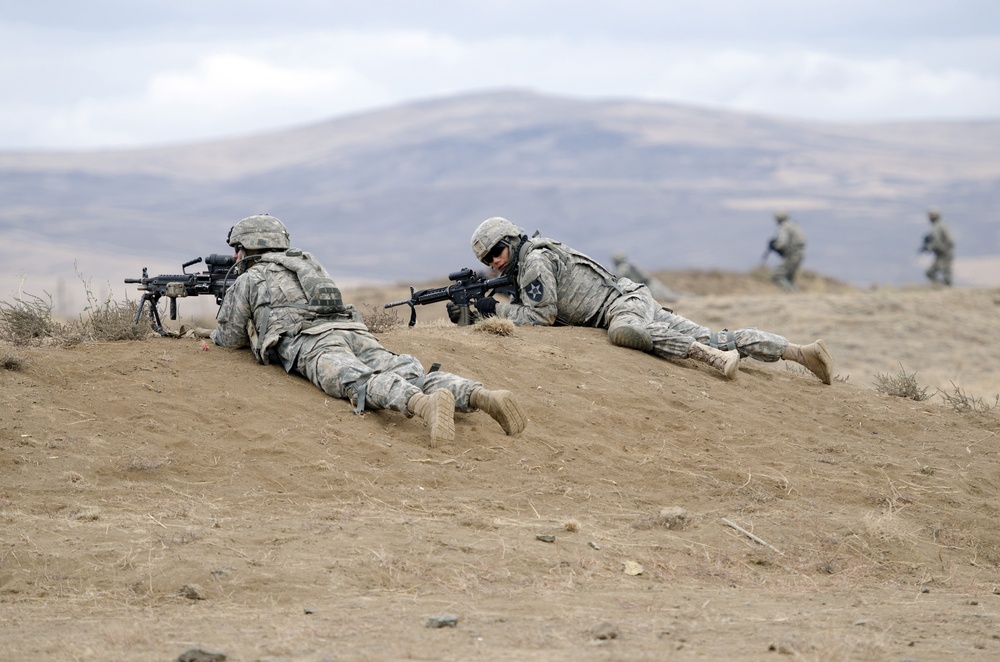 Live-fire exercise marks conclusion to monthlong training for 1-23 Infantry