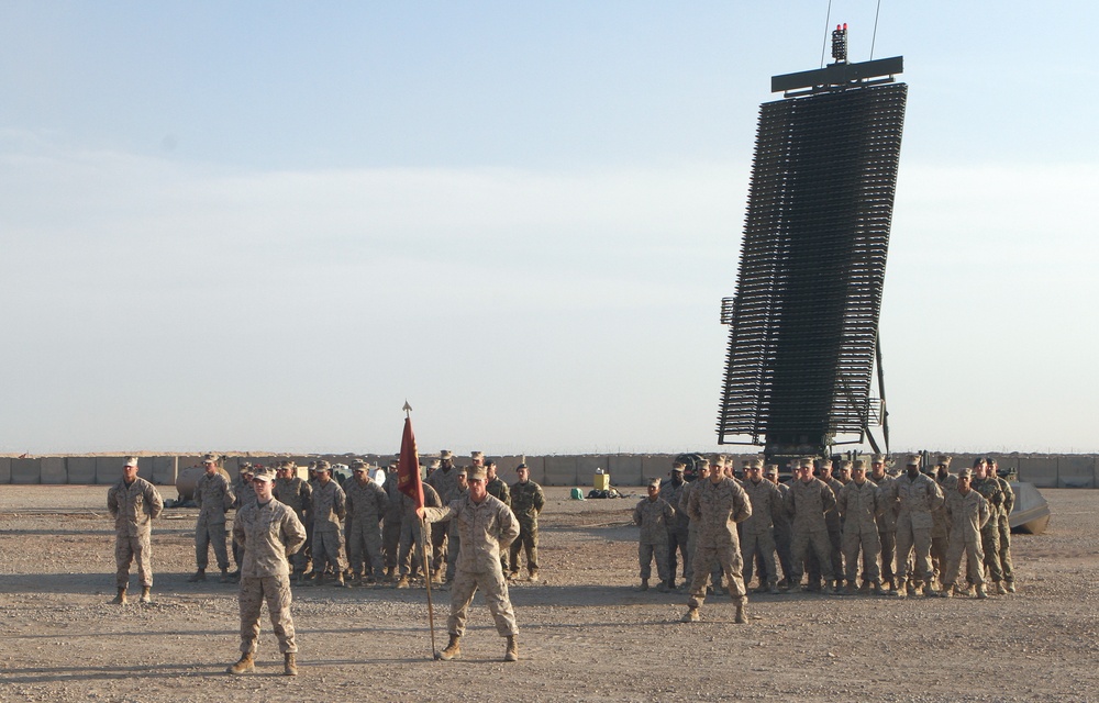 U.S. Marines pass on control of air space to U.S. Air Force