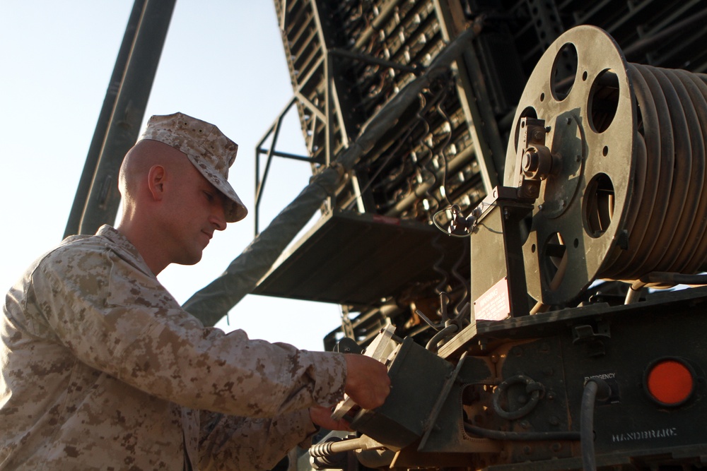 U.S. Marines pass on control of air space to U.S. Air Force