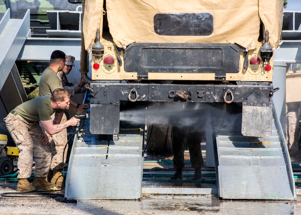 26th MEU Wash Down at Naval Station Rota, Spain