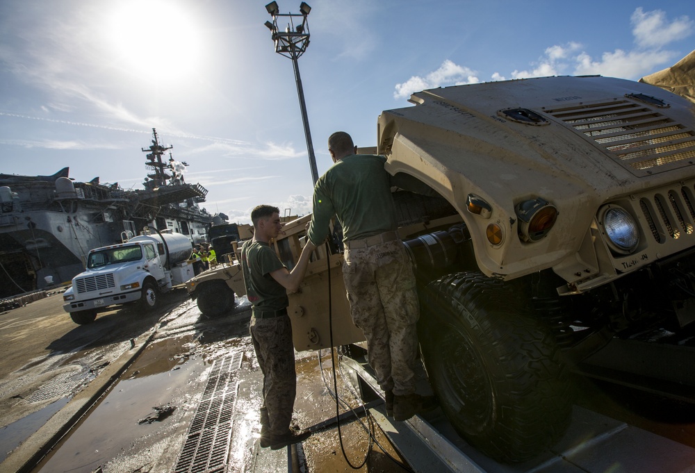 26th MEU Wash Down at Naval Station Rota, Spain