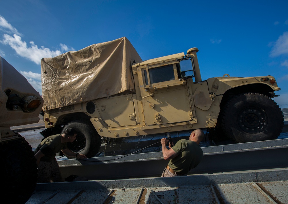 26th MEU Wash Down at Naval Station Rota, Spain