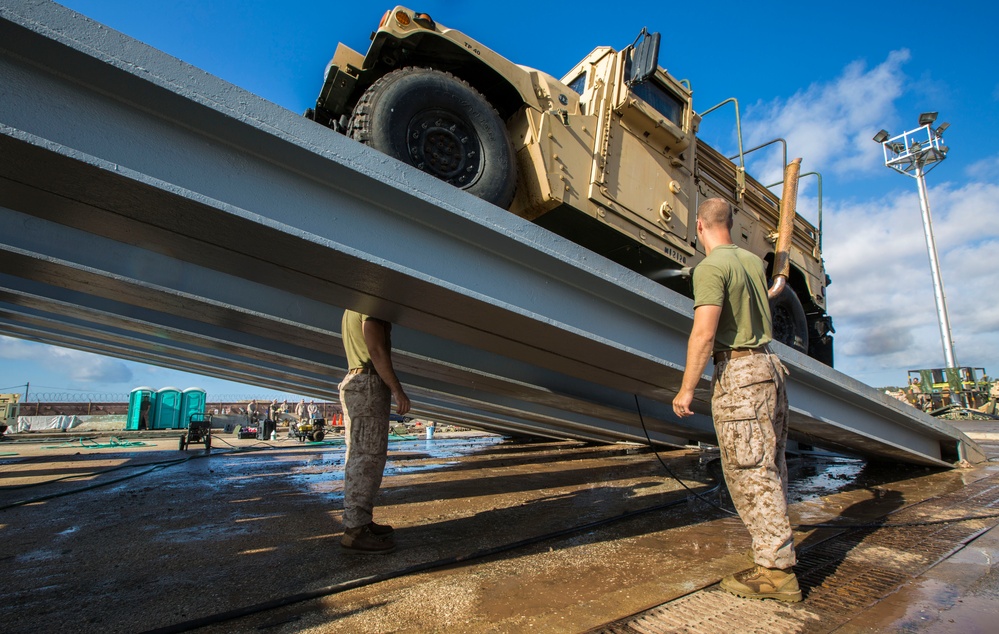 26th MEU Wash Down at Naval Station Rota, Spain