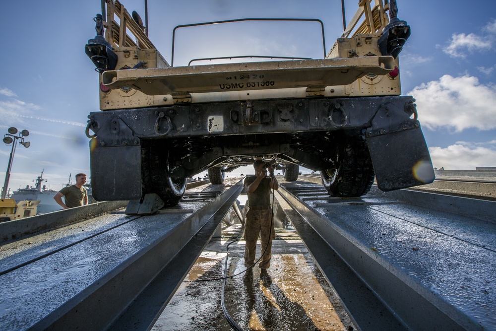 26th MEU Wash Down at Naval Station Rota, Spain