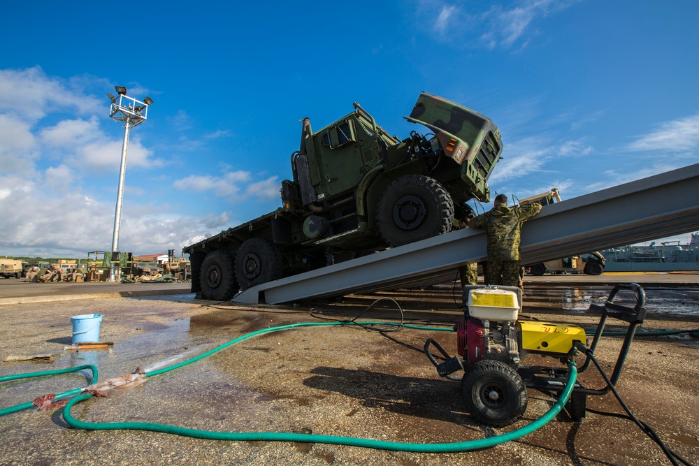 26th MEU Wash Down at Naval Station Rota, Spain