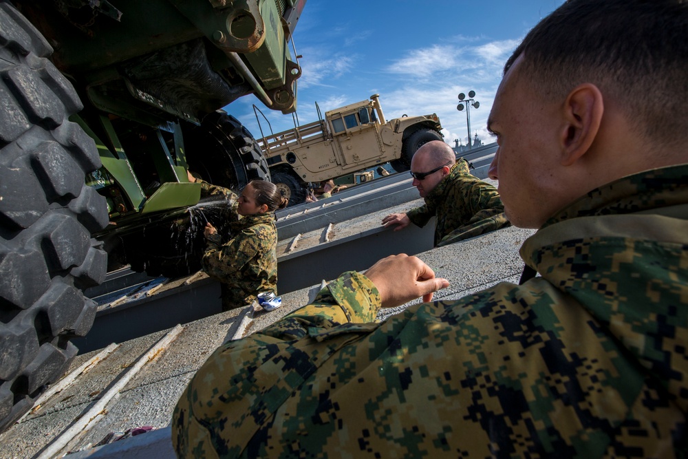 26th MEU Wash Down at Naval Station Rota, Spain