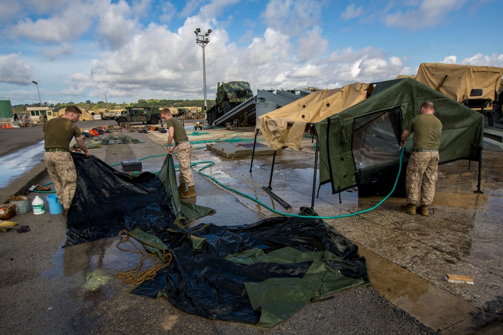 26th MEU Wash Down at Naval Station Rota, Spain