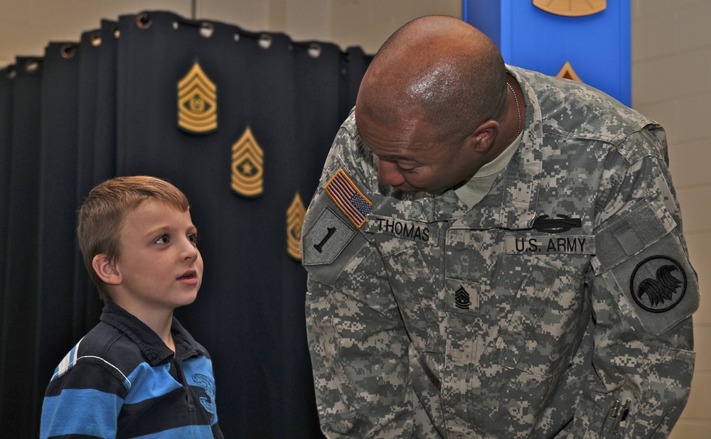 Army Reserve Command Sgt. Maj. welcomes future leaders