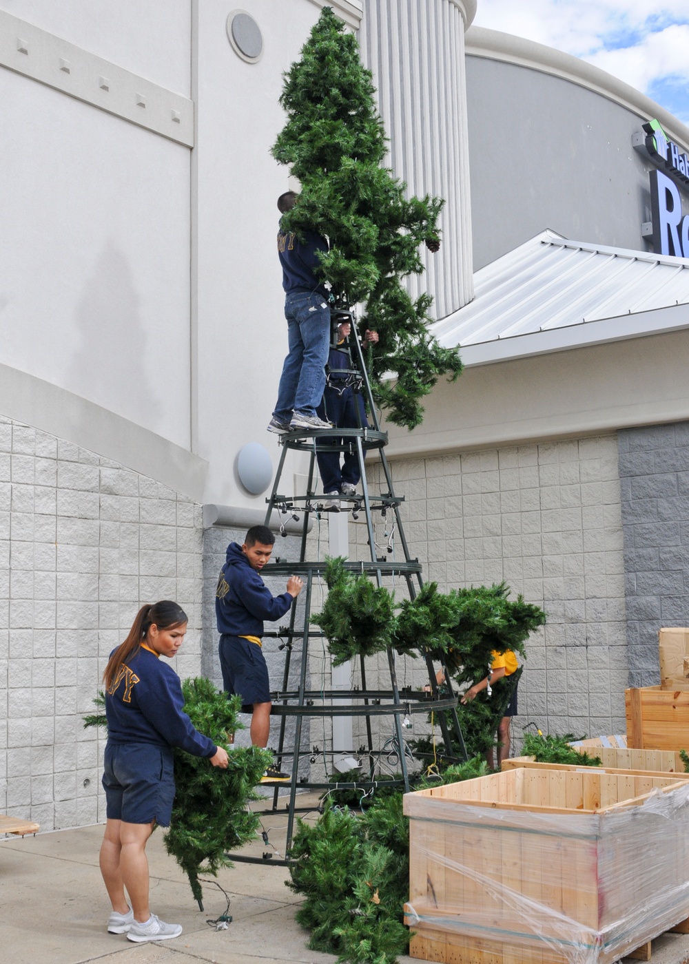 Sailors Volunteer at Habitat for Humanity