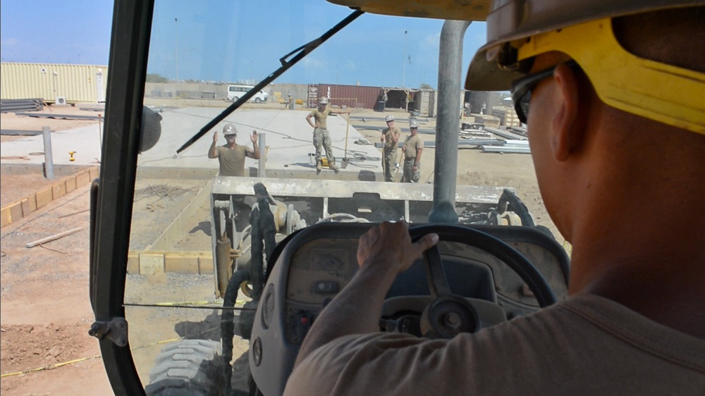 Seabees construct storage facility