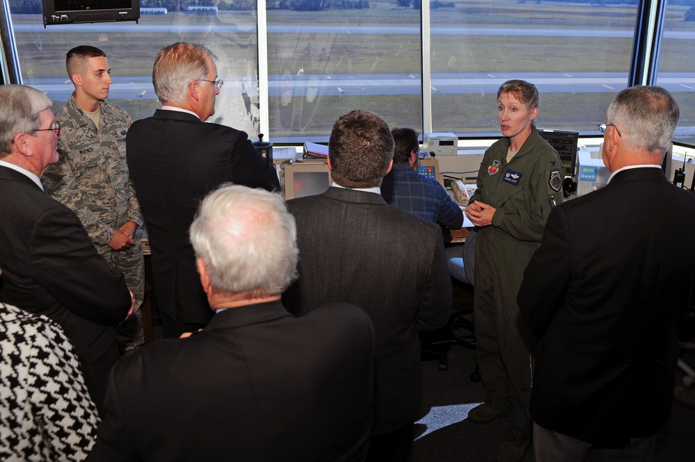 North Carolina State Legislatures visit Seymour Johnson Air Force Base