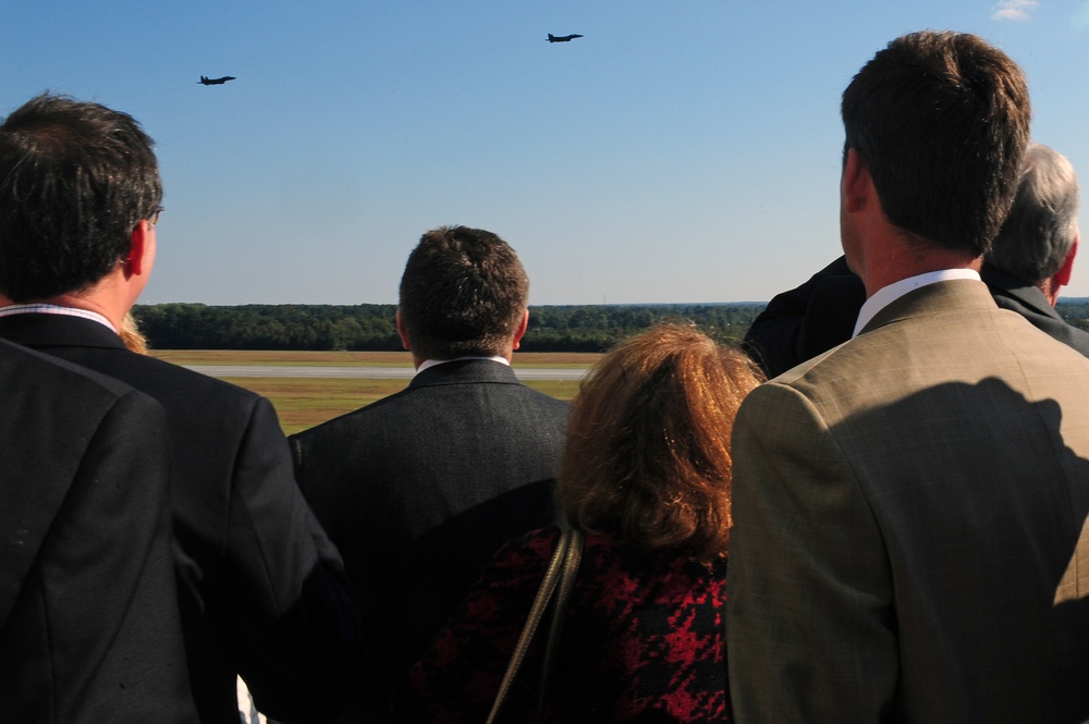 North Carolina State Legislatures visit Seymour Johnson Air Force Base