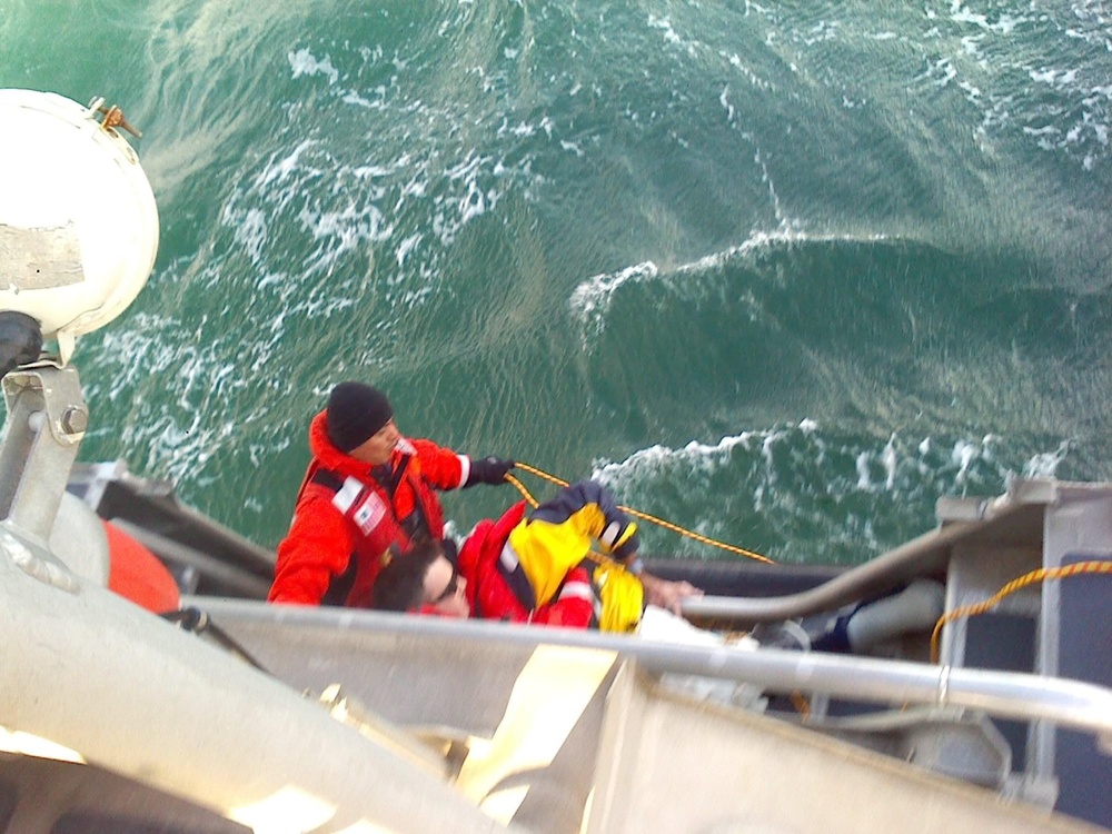 Coast Guard rescues man who abandoned sinking boat south of Atlantic Beach, NC