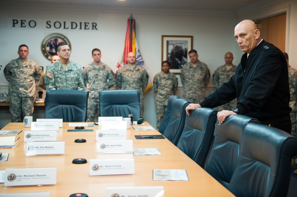Army Chief of Staff visits Program Executive Office (PEO) Soldier