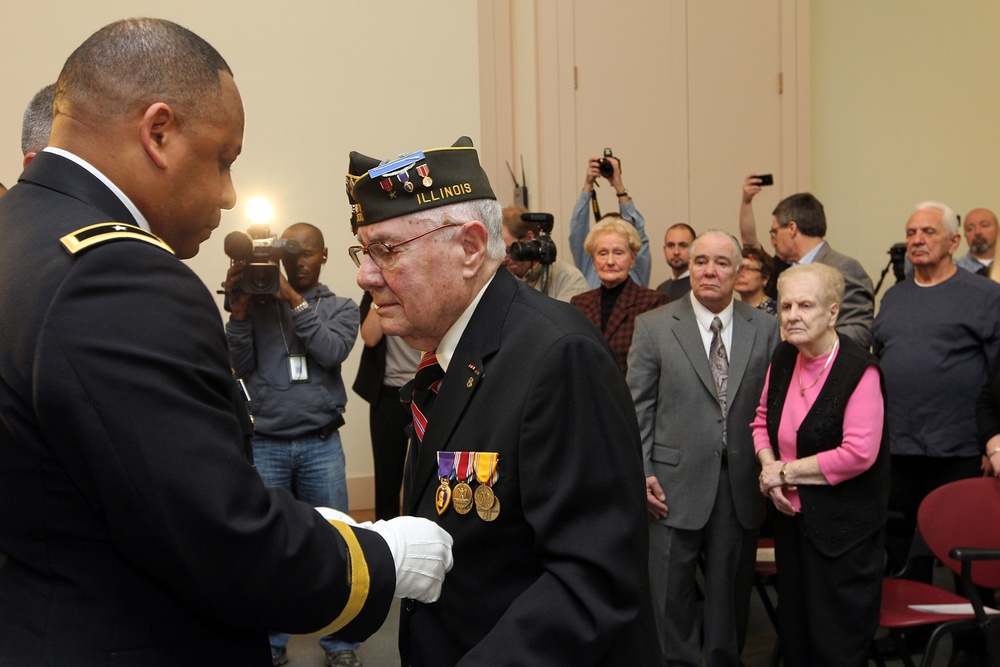 US Army World War II veteran receives awards 68 years after the war