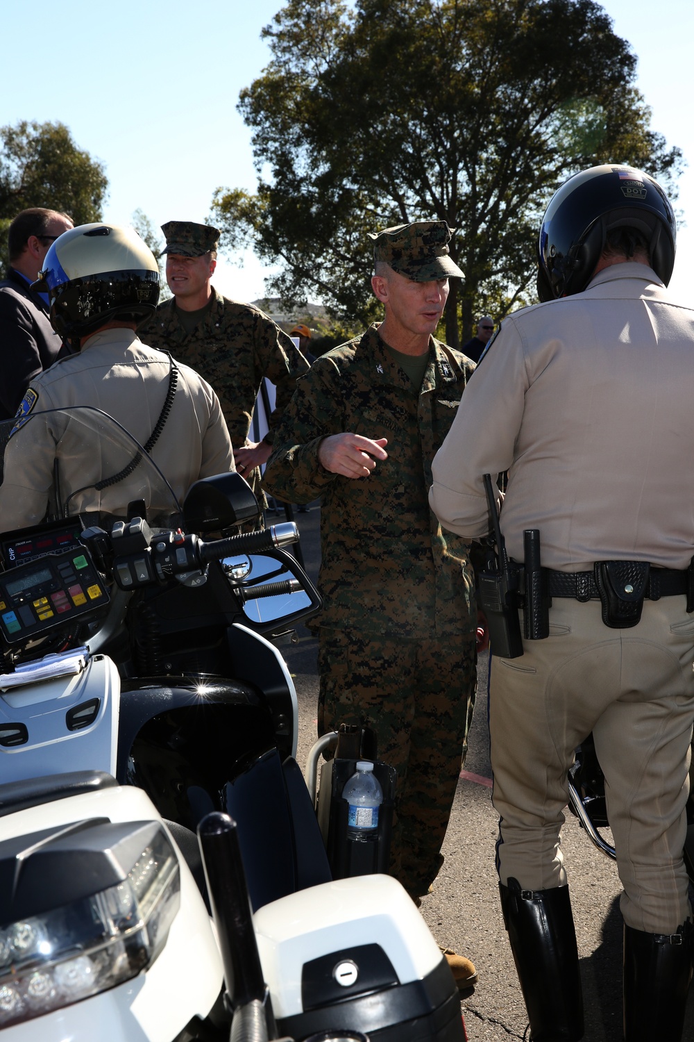 Law enforcement, Marines team up on motorcycle safety
