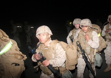 CLB-15 at the ready with night combat conditioning exercise