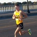 Cadet Brett Carter running in the Army Ten-Miler