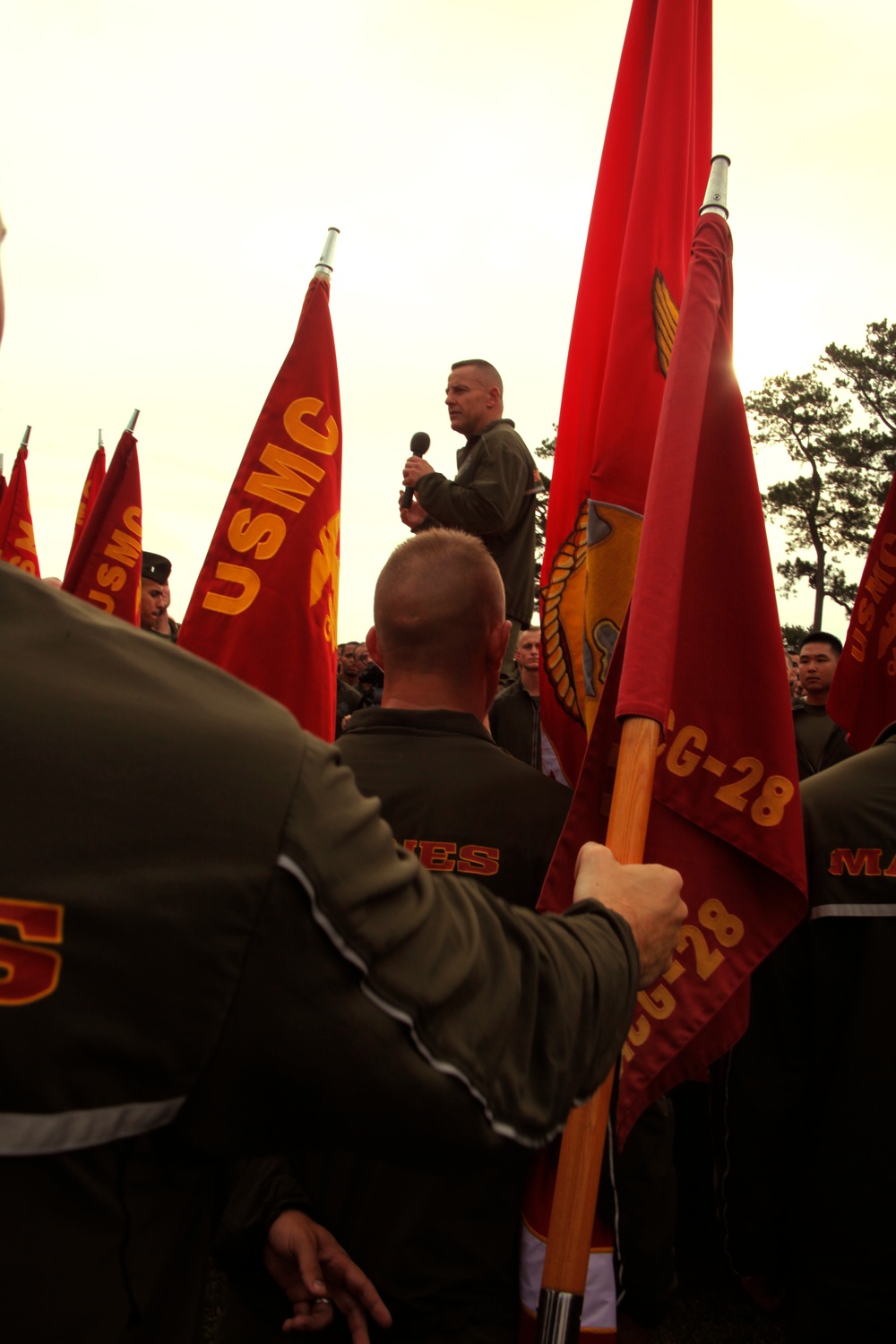 2nd MAW Marines run, commemorate birthday