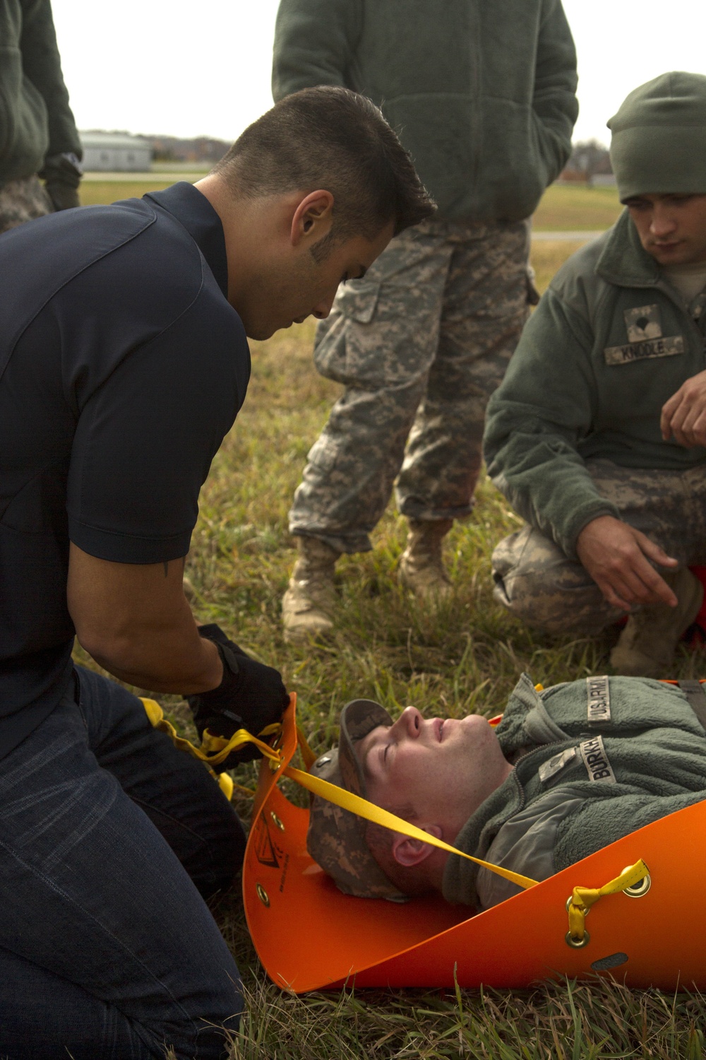 Instructing the soldiers