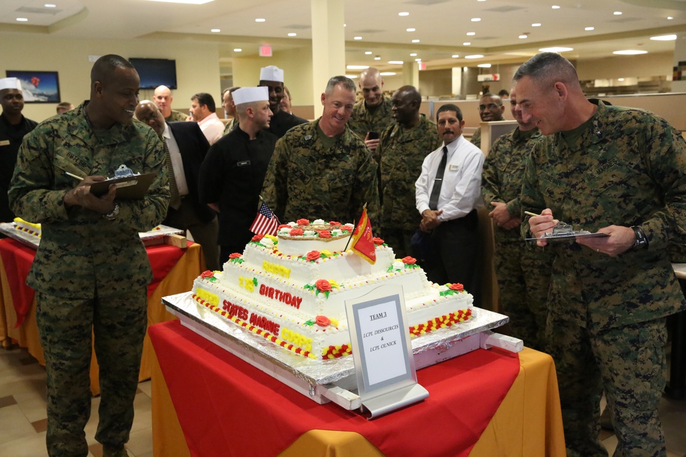 Food service Marines compete for best Marine Corps’ birthday cake