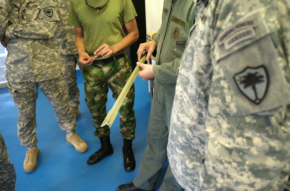 South Carolina National Guard team visits Colombian Army aviation-maintenance facility