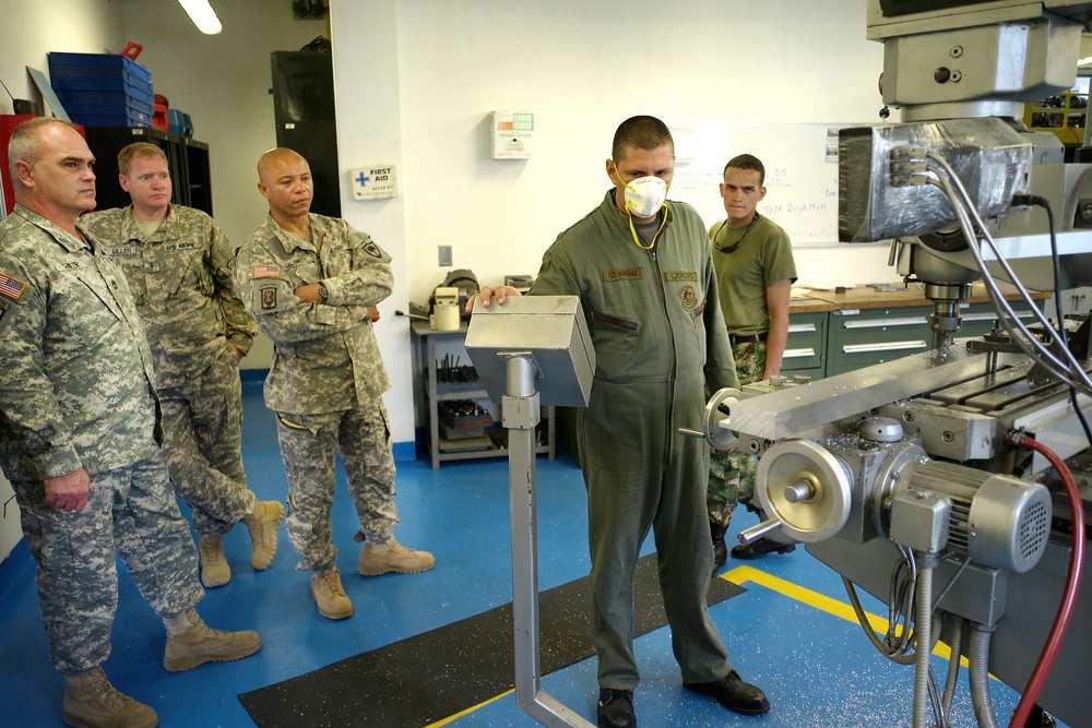 South Carolina National Guard team visits Colombian Army aviation-maintenance facility