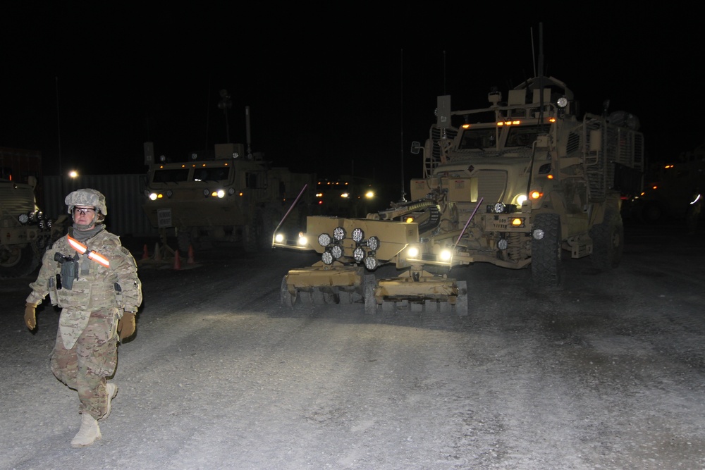 1113th Transportation Company rolls out to Tarin-Kwot