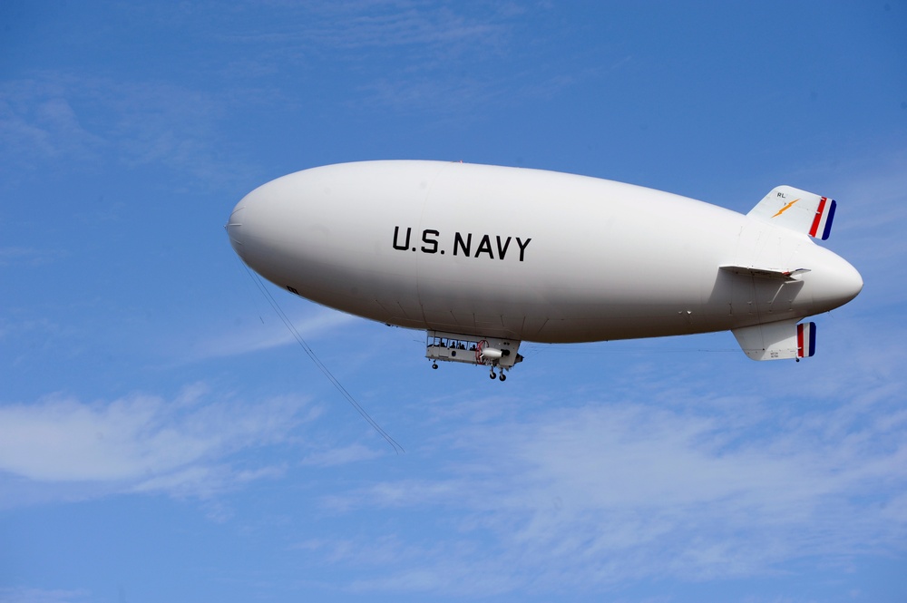 Navy's MZ-3A manned airship orientation flight