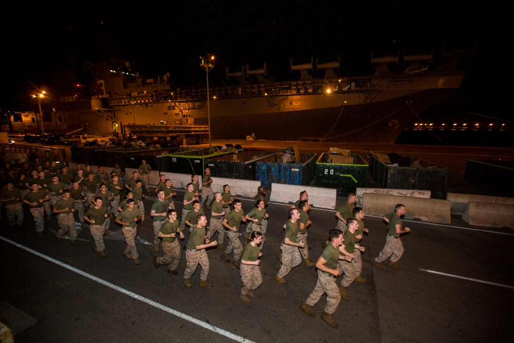 26th MEU NCO/SNCO Run in Rota, Spain