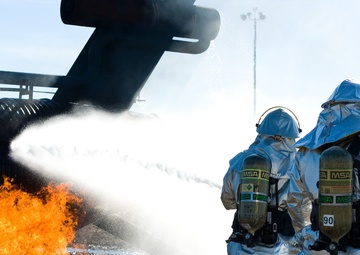 Fire training at Dover AFB