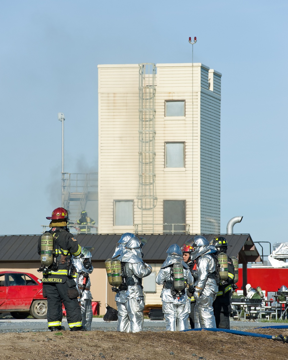 Fire training at Dover AFB