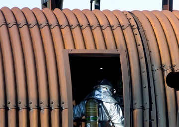 Fire training at Dover AFB