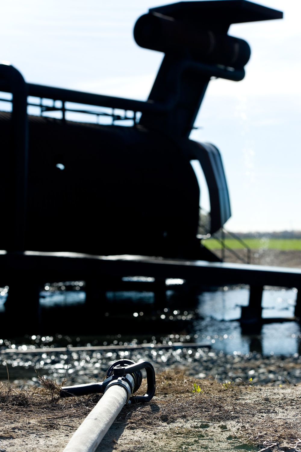 Fire training at Dover AFB