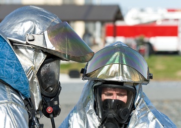 Fire training at Dover AFB