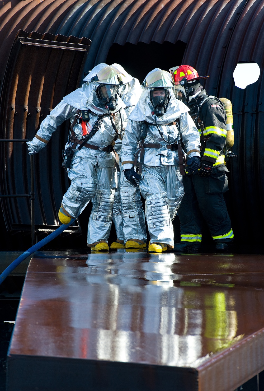 Fire training at Dover AFB