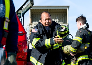 Fire training at Dover AFB