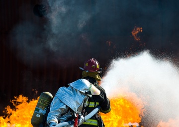 Fire training at Dover AFB