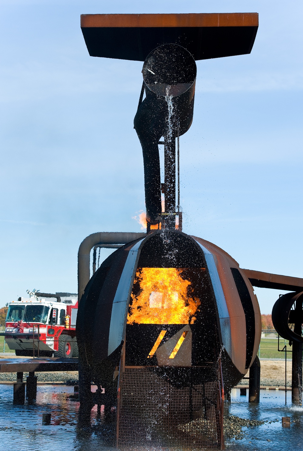 Fire training at Dover AFB