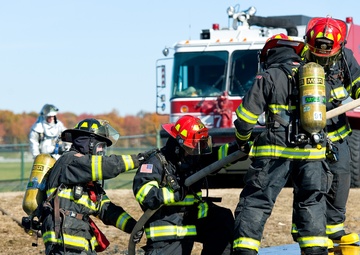 Fire training at Dover AFB